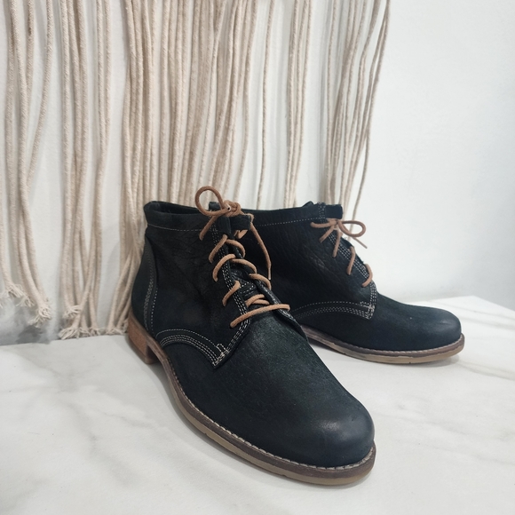 [ Joseph Siebel] suede black bootie size EU 37 Women's  Chelsea ankle boot - Picture 7 of 16